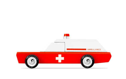 Stor leksaksbil, ambulansvagn (Ambulance Wagon) från Candylab Toys