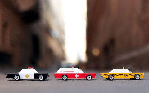 Ambulansbil, polisbil, taxibil från Candylab Toys